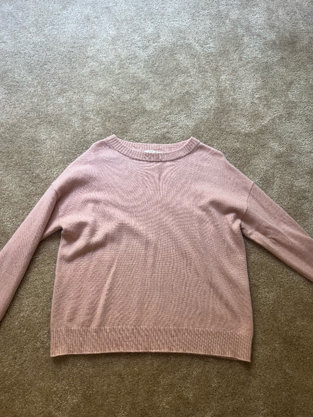 Reformation Cashmere Boyfriend Sweater Pink